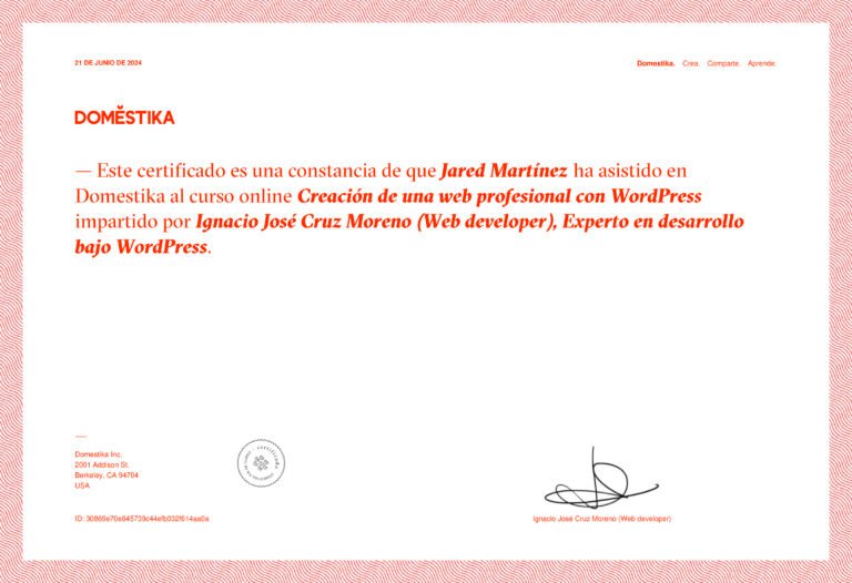Creación de una web profesional con WordPress